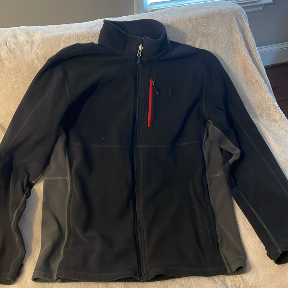 North Face men’s zip up fleece jacket.